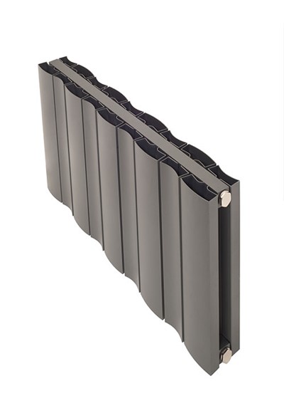 malpensa wave aluminium designer radiator 