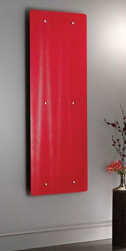 ferrara glass red designer radiator 