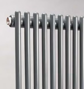 rimini single straight tube designer radiator RAL 7015