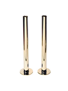 ITALIAN PIPE COVERS AND FLOOR PLATE KIT BRASS