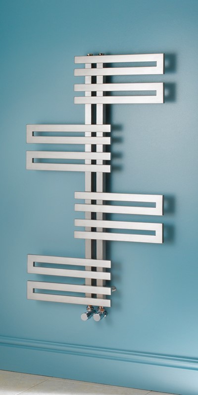genova wave stainless steel towel warmer 