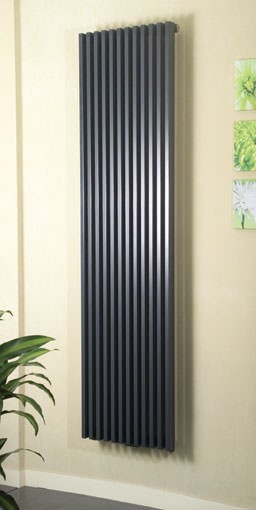 bassano anthracite contemporary designer radiator <BR> colour shown RAL 7016 