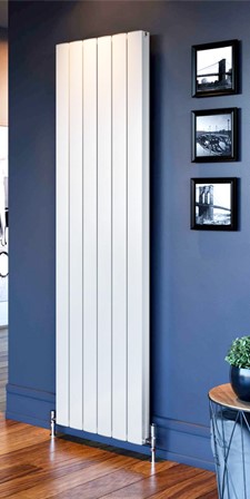 magenta flat vertical white radiator
