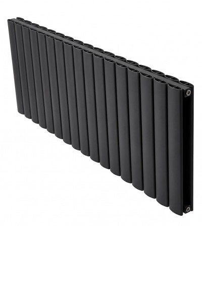 magenta curve horizontal anthracite radiator