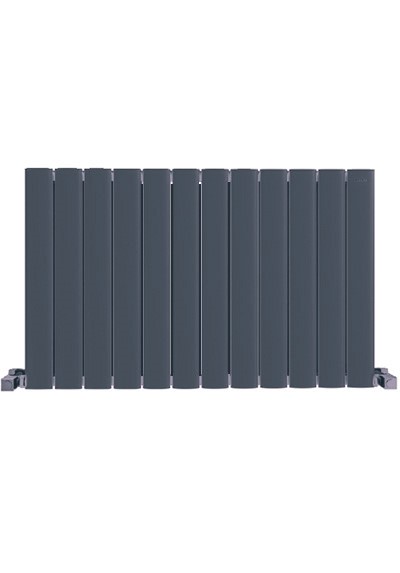 magenta curve horizontal anthracite radiator