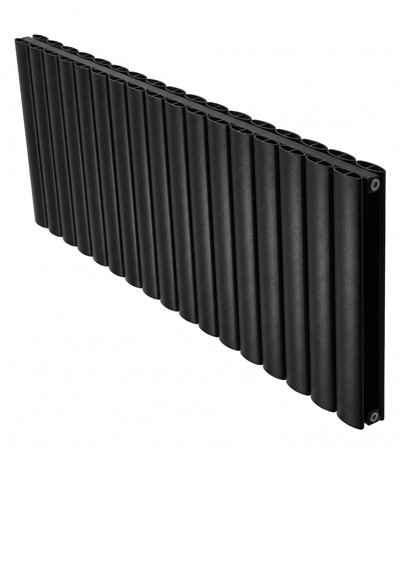 magenta curve horizontal black radiator