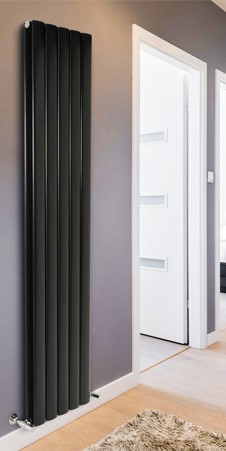 magenta curve vertical black radiator