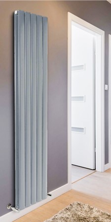 magenta curve vertical aluminium radiator