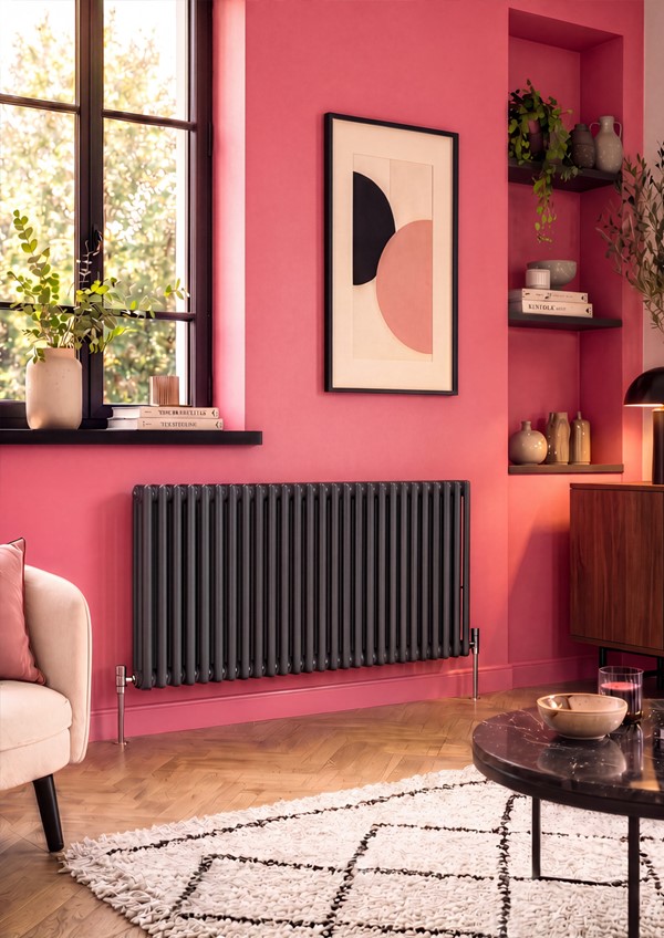 apollo column anthracite radiator